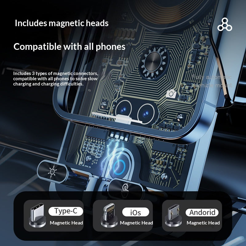 Transparent In-car Phone Holder With Smart Sensing And Wireless Charging