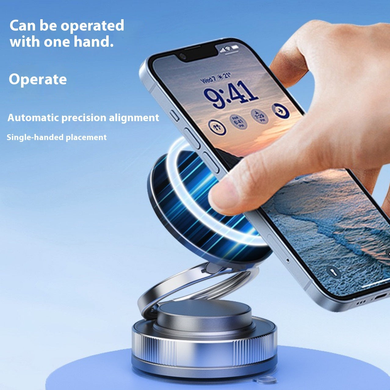Vacuum Adsorption Magnetic Car Phone Holder