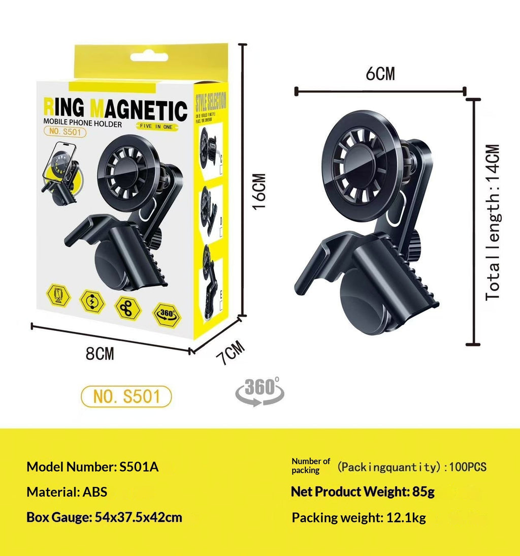Magnetic Car Phone Mount – Strong Grip, One-Hand Operation, Universal Fit