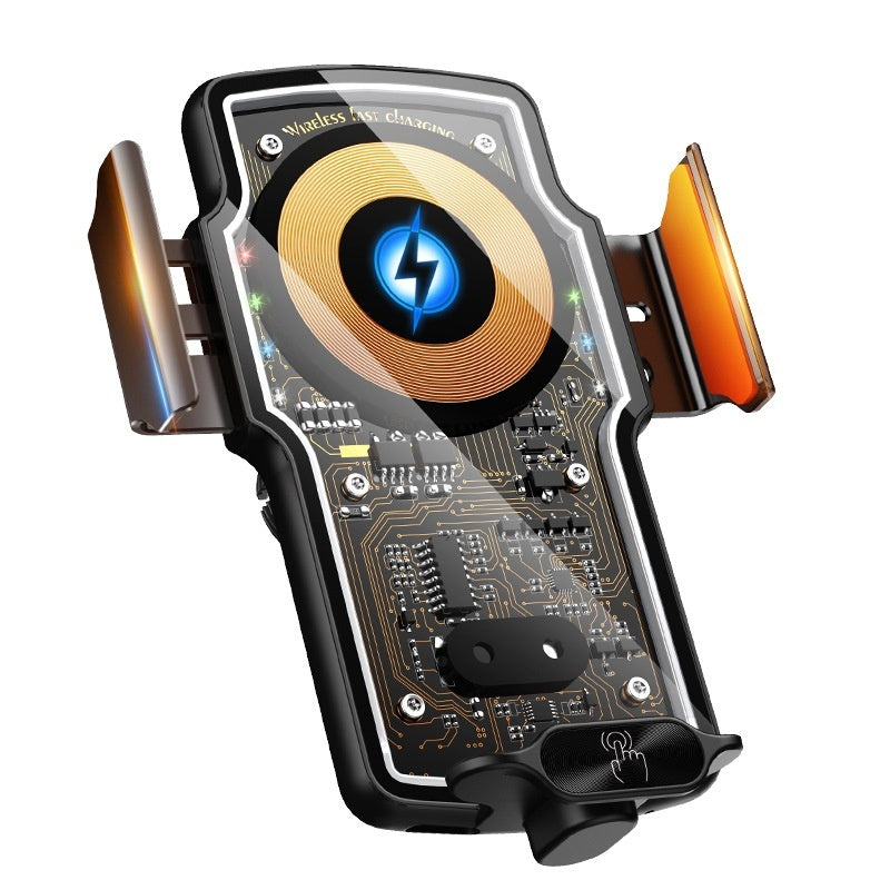 Transparent Wireless Fast-Charging Car Phone Holder