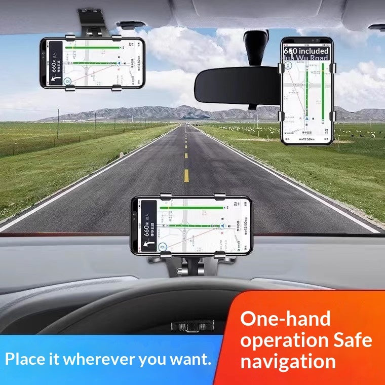 Auto Lock Car Phone Holder – Drive Hands-Free Safely