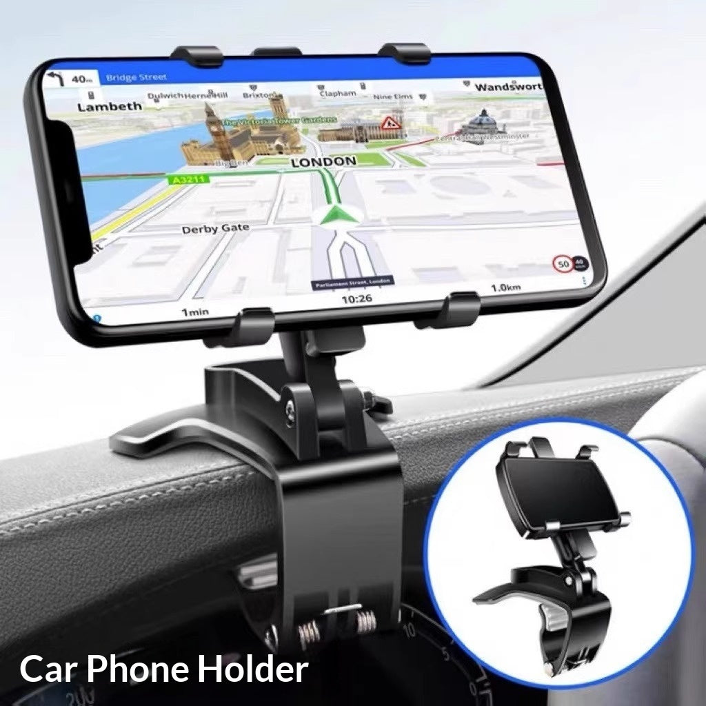 Auto Lock Car Phone Holder – Drive Hands-Free Safely