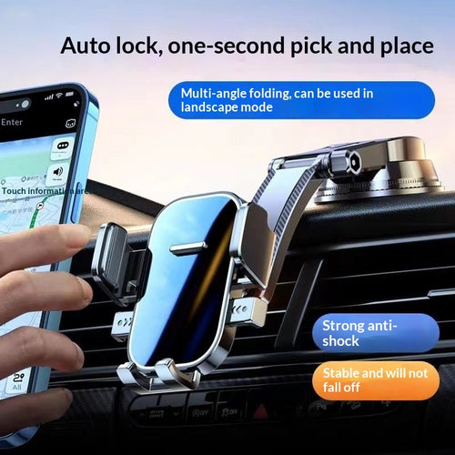 50% OFF Car-mounted Adhesive Auto-lock Suction Cup Phone Holder