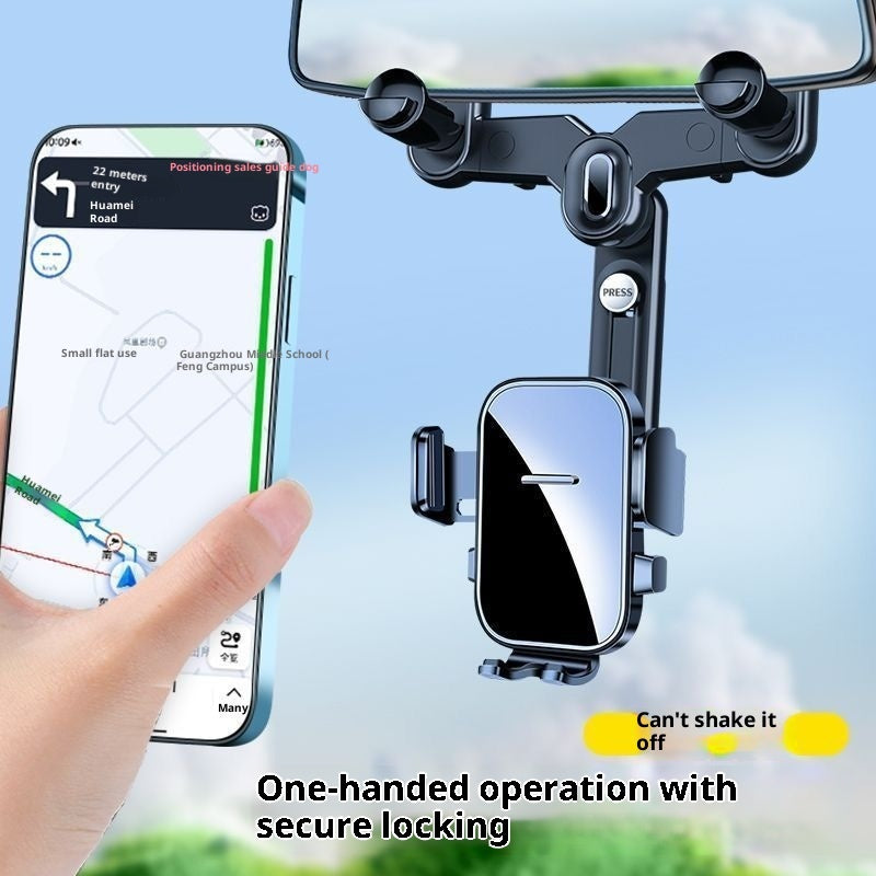 Rearview Mirror Clip-on Car Phone Holder